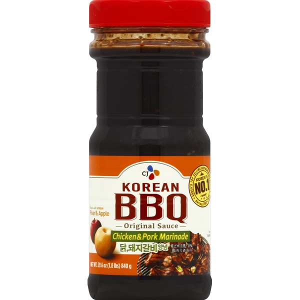 Marinades & Meat Preparation CJ Marinade, Chicken & Pork, Korean BBQ Original Sauce hero