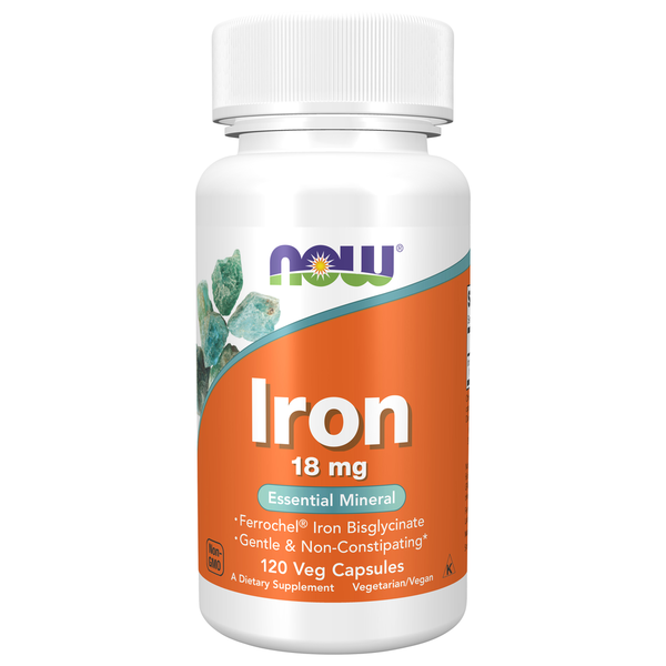 Vitamins & Supplements NOW Iron 18 mg hero