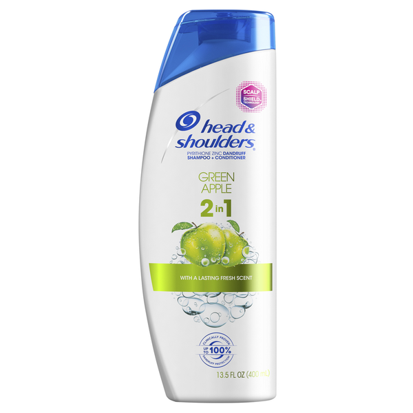 Hair Care Head & Shoulders Green Apple Anti-Dandruff 2-in-1 Shampoo + Conditioner hero