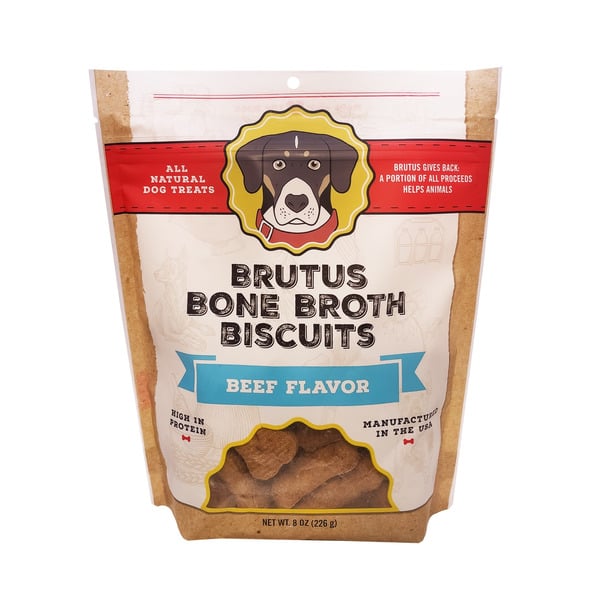 Dog Food & Care Brutus Bone Broth Beef Favor Biscuits hero