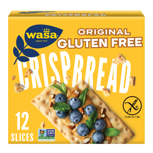 Crackers Wasa Gluten Free Original Crispbread, Gluten Free Crackers, Non-GMO Ingredients hero