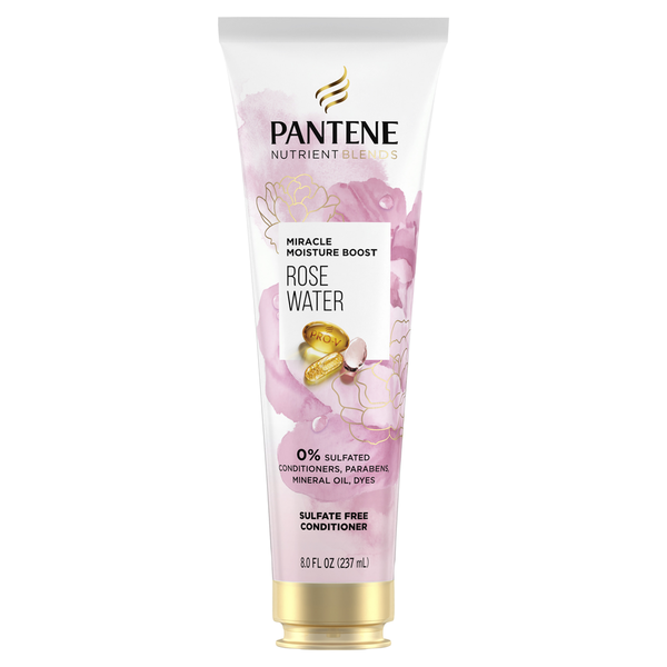 Beauty Pantene Nutrient Blends Miracle Moisture Boost Rose Water Conditioner for Dry Hair hero