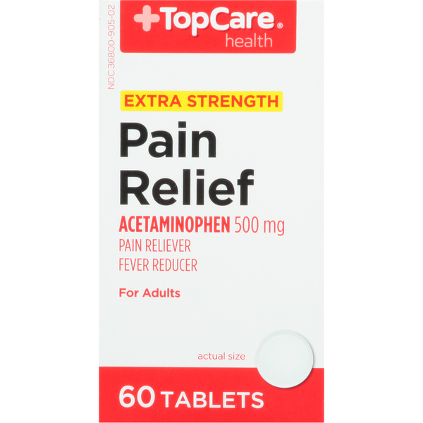 Muscles, Joints & Pain Relief TopCare Pain Relief, Extra Strength, 500 mg, Adults, Tablets hero