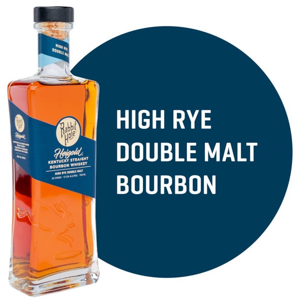 Bourbon Rabbit Hole Heigold High Rye Double Malt Kentucky Straight Bourbon Whiskey hero