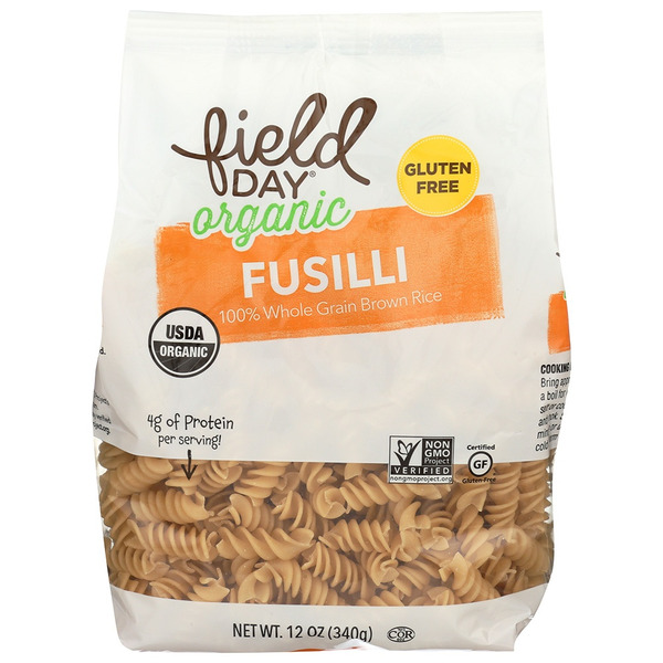 Dry Pasta FIELD DAY Fusilli, Organic hero