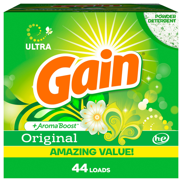 Laundry Gain Powder Laundry Detergent for Regular and HE Washers, Original Scent, 40 loads hero