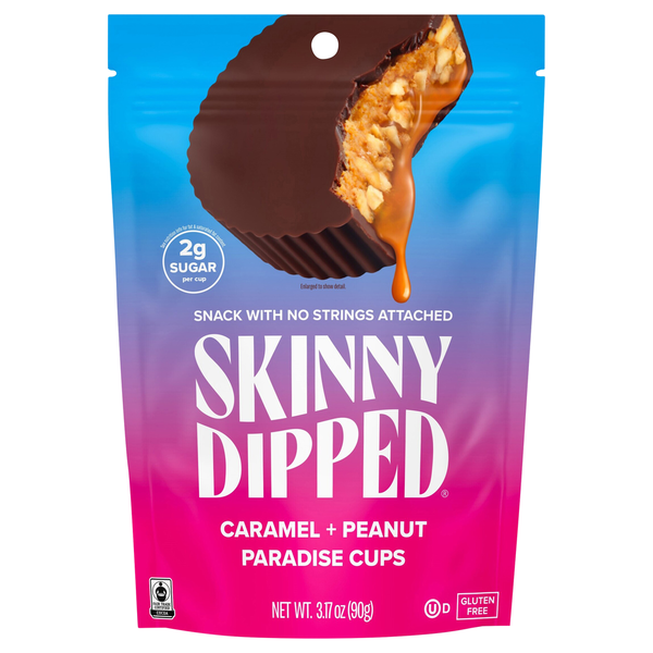 Candy & Chocolate SkinnyDipped Cups, Caramel + Peanut Paradise hero