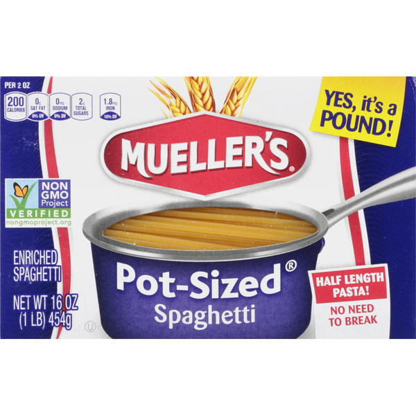 Dry Pasta Mueller's Spaghetti hero