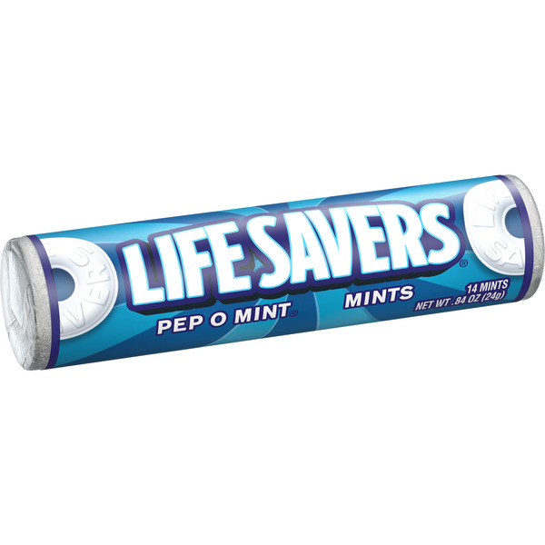 Mint & Gum Life Savers PepOMint Breath Mints Hard Candy Roll hero