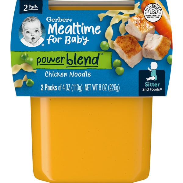 Baby Food & Formula Gerber Chicken Noodle Nutritious Dinner 2nd Foods hero