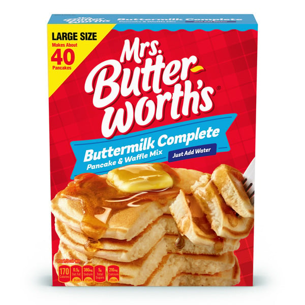 Hot Cereal & Pancake Mixes Mrs. Butterworth's Buttermilk Complete Pancake & Waffle Mix hero