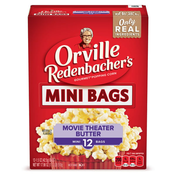 Chips & Pretzels Orville Redenbacher's Movie Theater Butter Microwave Popcorn hero