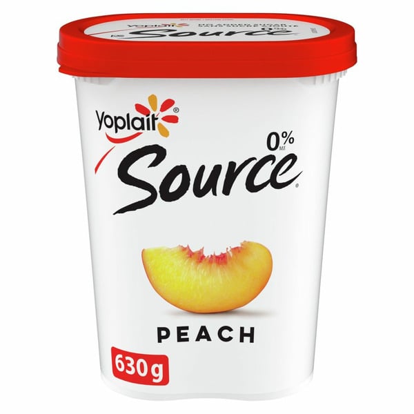 Yogurt Yoplait 0MF Peach 630g Tub hero