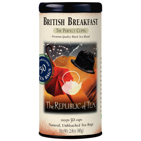 Tea The Republic of Tea British Breakfast Black Tea Bags hero