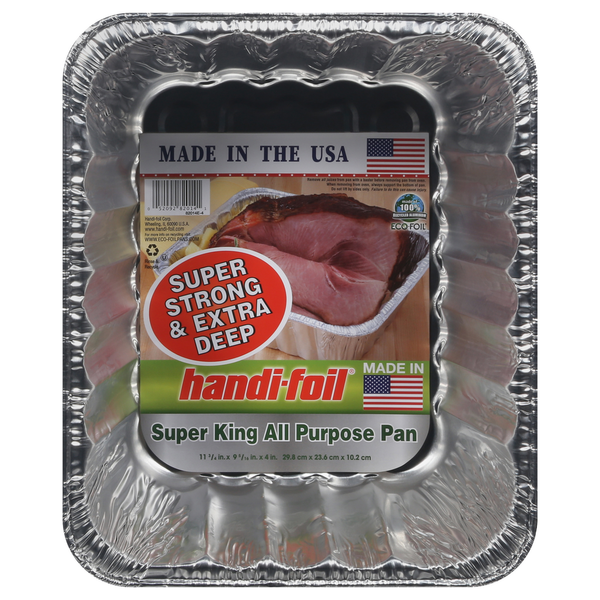 Kitchen Supplies Handi-foil Pan, All Purpose, Super King hero