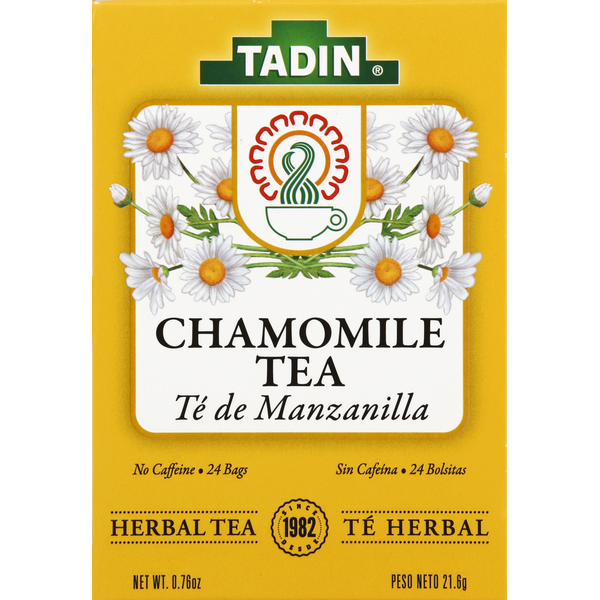 Tea Tadin Herbal Tea, Chamomile, Bags hero