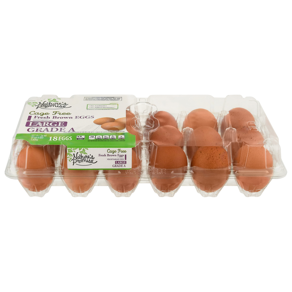 Eggs Nature's Promise Eggs, Fresh Brown, Large hero