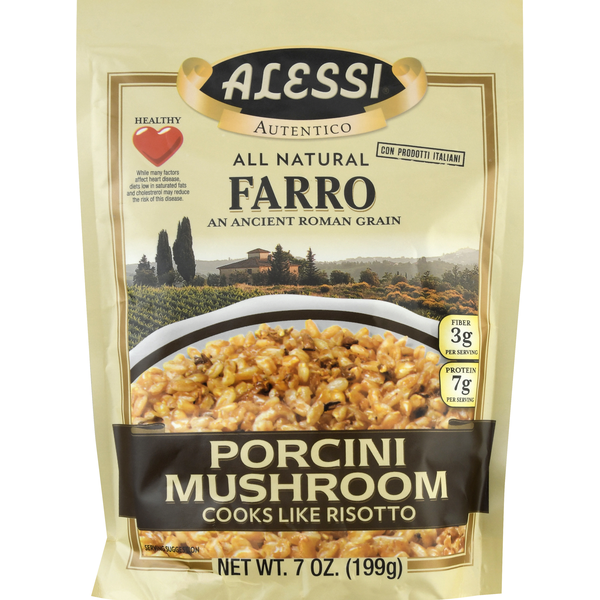 Boxed Meals & Side Dishes Alessi Farro, Porcini Mushroom hero