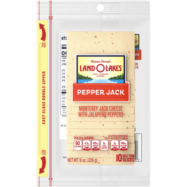 Packaged Cheese Land O Lakes Pepper Jack Cheese hero