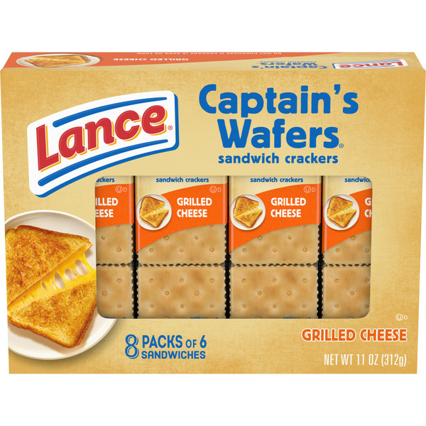 Crackers Lance Captain's Grilled Cheese Sandwich Crackers hero