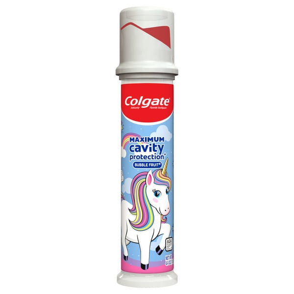 Colgate Unicorn Toothpaste Pumps, Bubble Fruit hero