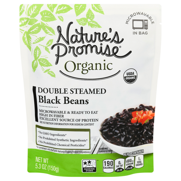 Nuts, Seeds & Dried Fruit Nature's Promise Black Beans, Double Steamed hero