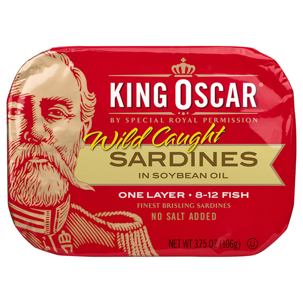 Canned Meat & Seafood King Oscar Sardines, Wild Caught, One Layer hero