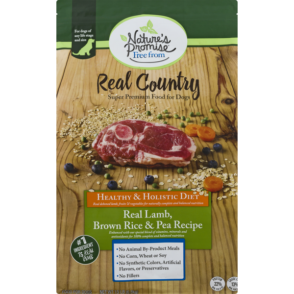 Dog Food Nature's Promise Lamb Brown Rice & Pea Recipe hero