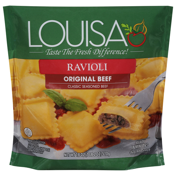 Frozen Meals Louisa Ravioli, Original Beef hero