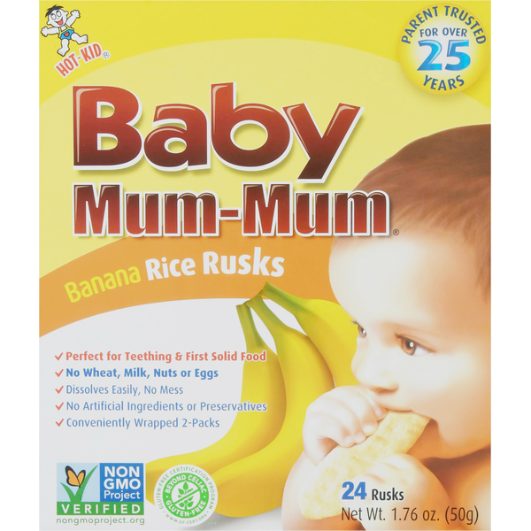 Baby Food & Formula Hot Kid Rice Rusks, Banana hero