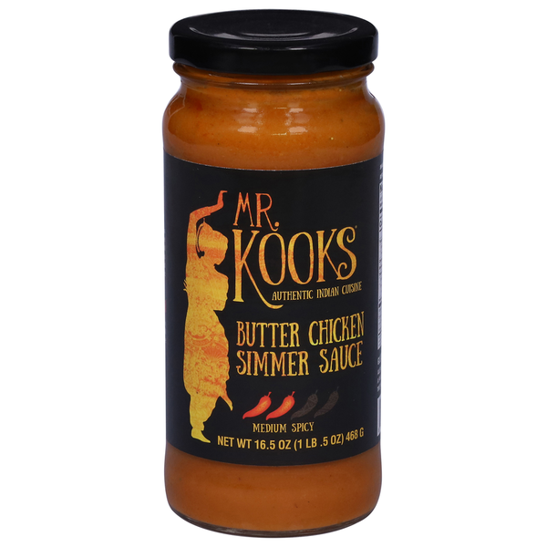 Pasta Sauce Mr. Kook's Simmer Sauce, Butter Chicken, Medium Spicy hero