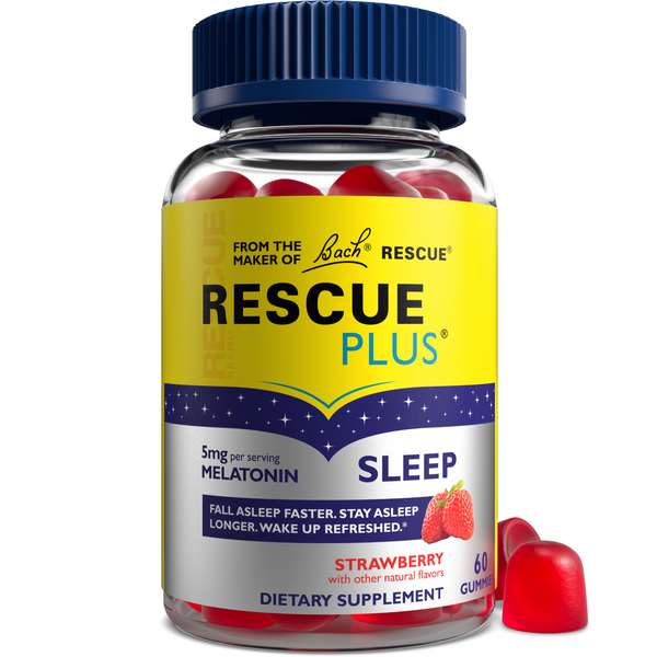 Vitamins & Minerals Bach Flower Essences Rescue Plus Sleep Melatonin Gummy hero