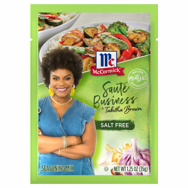 McCormick® Salt Free Sauté Business by Tabitha Brown Seasoning Mix hero