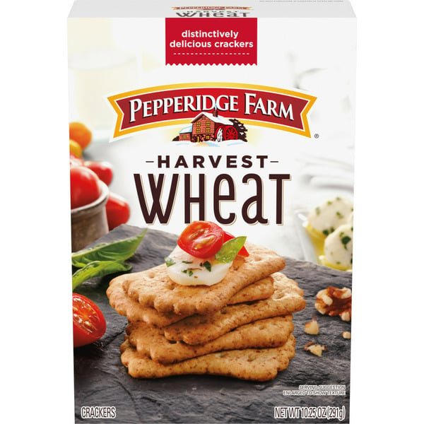 Crackers Pepperidge Farm Harvest Wheat Crackers hero