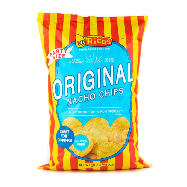 Chips & Pretzels Ricos Original Nacho Chips Party Size hero