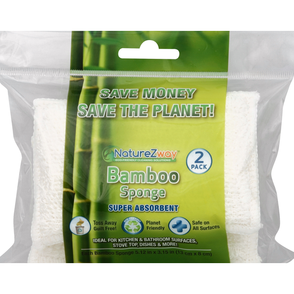 Kitchen Supplies Naturezway Sponge, Bamboo hero