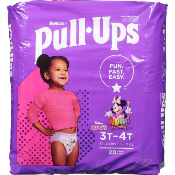 Diapers & Wipes Pull-Ups Girls' Potty Training Pants, 3T-4T (32-40 lbs) hero