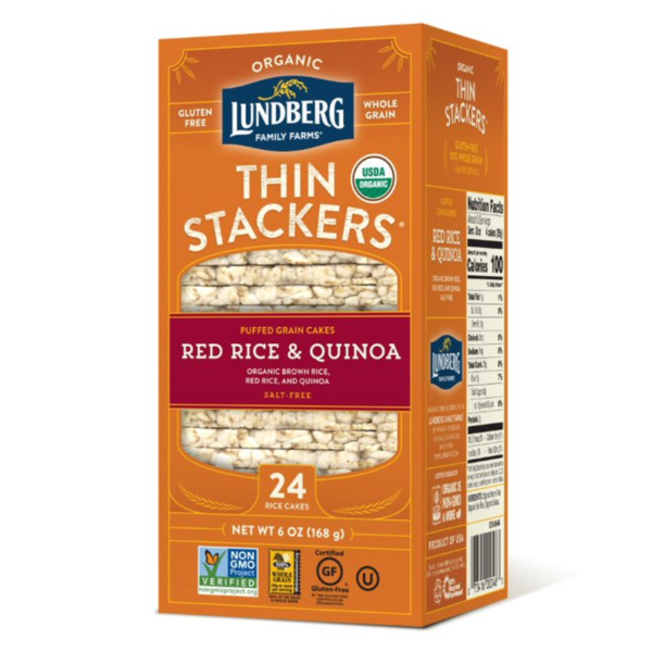 Nuts/Trail Mix/Rice Cakes Lundberg Family Farms Organic Thin Stackers, Red Rice & Quinoa hero