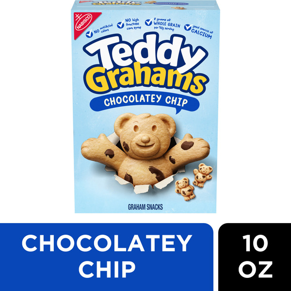 Cookies & Cakes Teddy Grahams Chocolatey Chip Graham Snacks hero