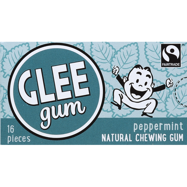 Mint & Gum Glee Gum Chewing Gum, Peppermint hero