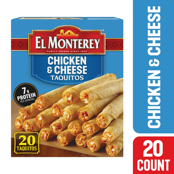 Frozen Meals & Appetizers El Monterey Chicken & Cheese Taquitos hero