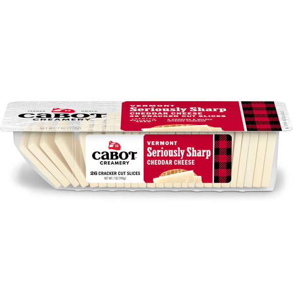 Crackers Cabot Cracker Cut Seriously Sharp Cheddar Cheese hero