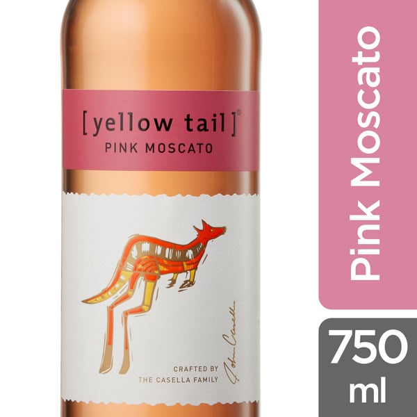 Sweet Pink Wine [yellow tail] Pink Moscato hero