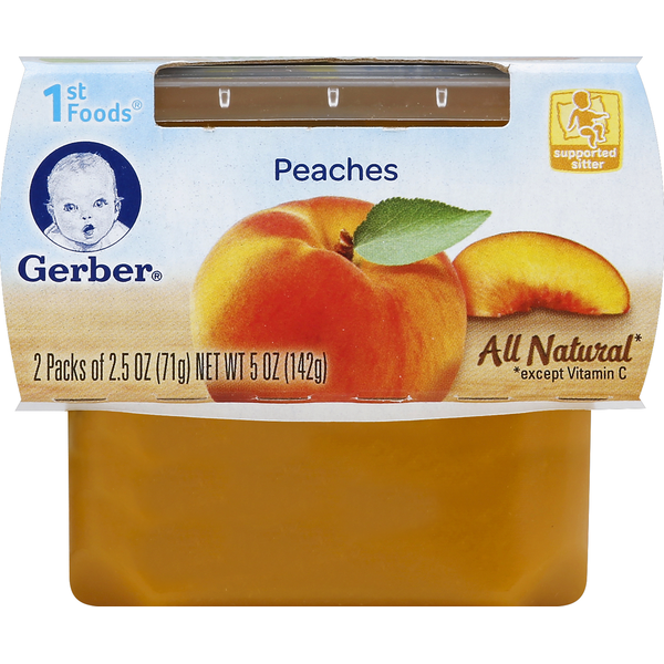 Baby Food & Formula Gerber 1st Foods Peaches Purees-Fruit hero