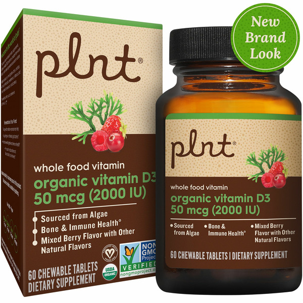 Vitamin B Plnt Mixed Berry 50 MCG (2,000 IU) Organic Vitamin D3 hero