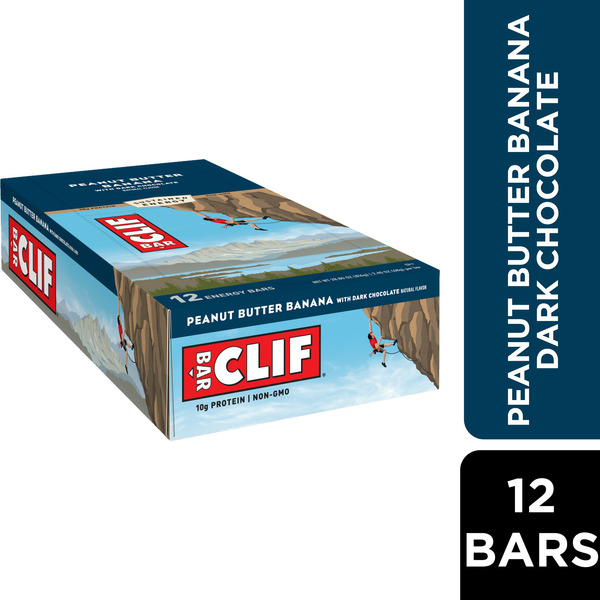 Energy & Granola Bars CLIF BAR Peanut Butter Banana With Dark Chocolate Flavor Energy Bars hero