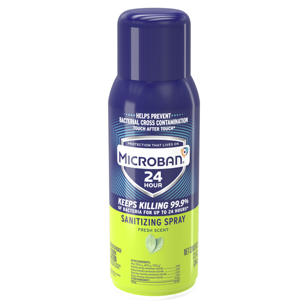 Cleaning Products Microban 24 Hour Disinfectant Sanitizing Spray, Fresh Scent hero