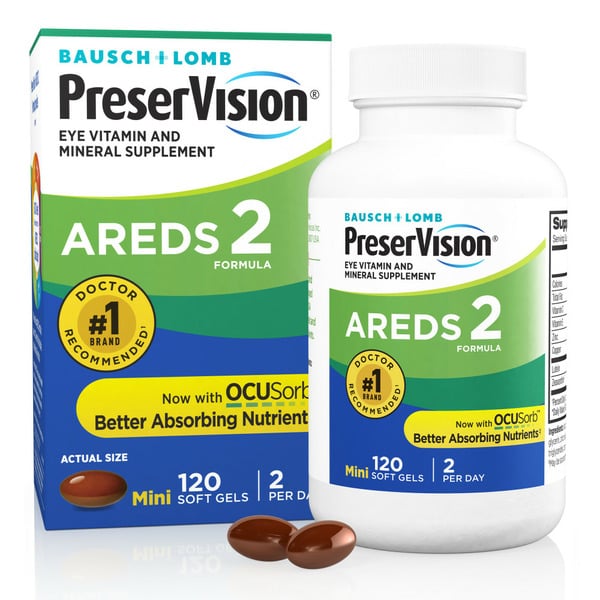 Eye & Ear Care PreserVision® AREDS 2 Vitamin & Mineral Supplement hero