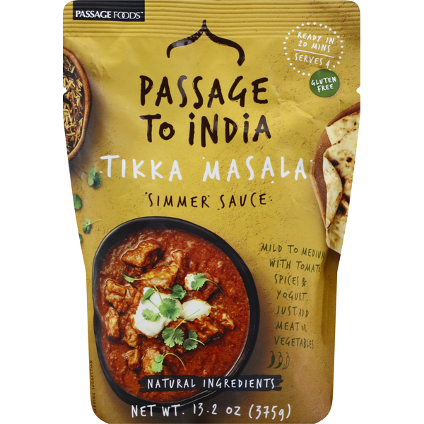 Condiments Passage Foods Simmer Sauce, Tikka Masala hero