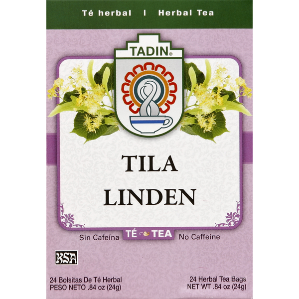 Tea (Loose, Bags and Pods) Tadin Herbal Tea, Linden, No Caffeine, Bags hero